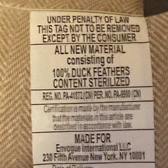 🪶EUC LACOURTE 100% Duck Feathers Decorative Pillow - Picture 3 of 11